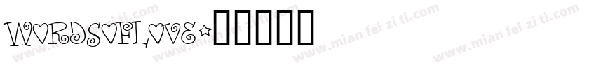 WORDSOFLOVE字体转换