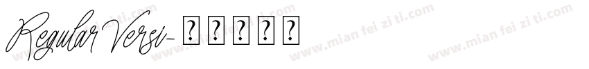 RegularVersi字体转换