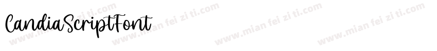 CandiaScriptFont字体转换