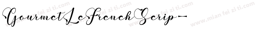 GourmetLeFrenchScrip字体转换
