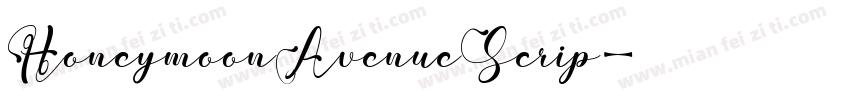 HoneymoonAvenueScrip字体转换