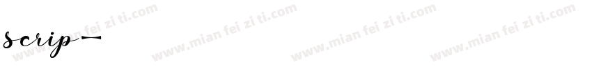 scrip字体转换
