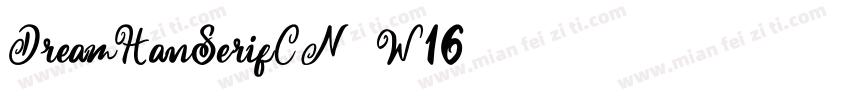DreamHanSerifCN-W16字体转换