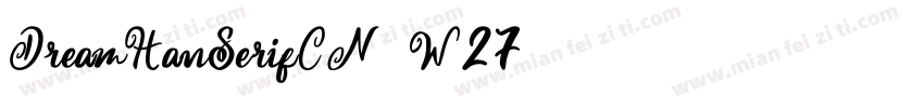 DreamHanSerifCN-W27字体转换