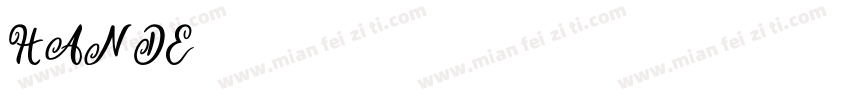 HANDE字体转换