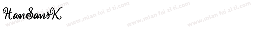 HanSansK字体转换