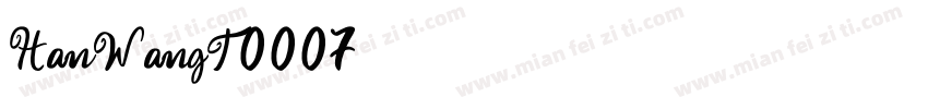 HanWangT0007字体转换