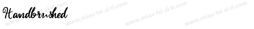 Handbrushed字体转换