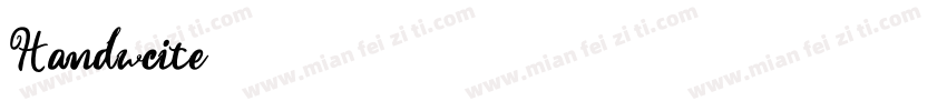 Handwcite字体转换