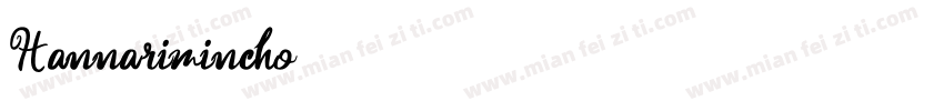 Hannarimincho字体转换