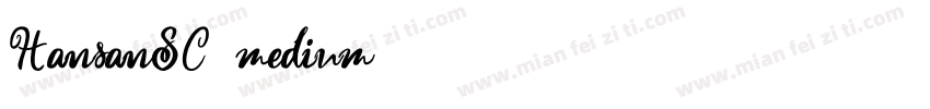 HansanSC-medium字体转换