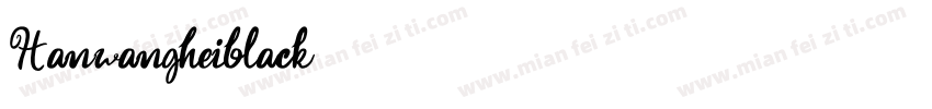 Hanwangheiblack字体转换