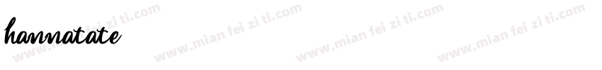 hannatate字体转换