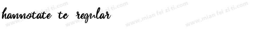 hannotate-tc-regular字体转换