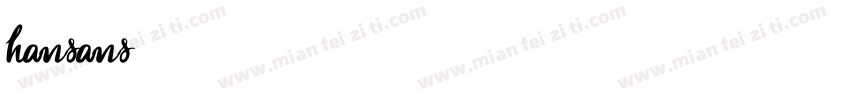 hansans字体转换