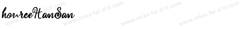 hourceHanSan字体转换