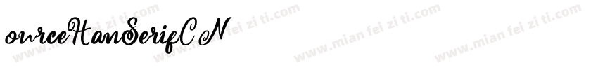ourceHanSerifCN字体转换