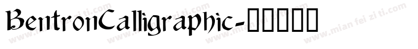 BentronCalligraphic字体转换