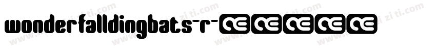 wonderfalldingbats-r字体转换
