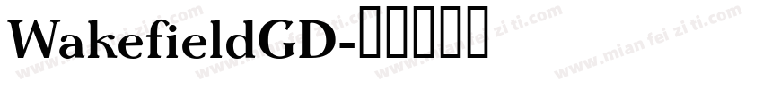 WakefieldGD字体转换
