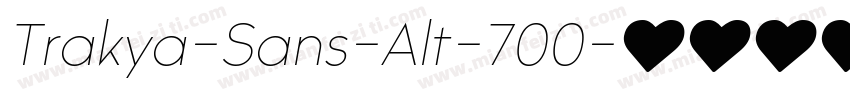 Trakya-Sans-Alt-700字体转换