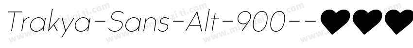 Trakya-Sans-Alt-900-字体转换