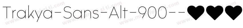 Trakya-Sans-Alt-900-字体转换