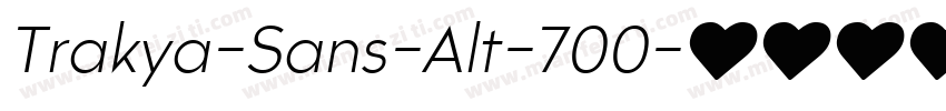 Trakya-Sans-Alt-700字体转换