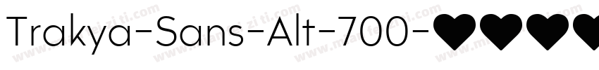 Trakya-Sans-Alt-700字体转换