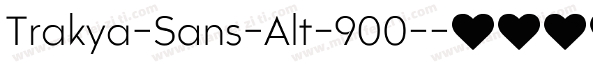 Trakya-Sans-Alt-900-字体转换