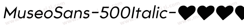MuseoSans-500Italic字体转换
