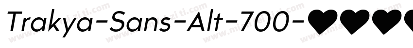 Trakya-Sans-Alt-700字体转换