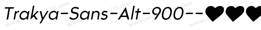 Trakya-Sans-Alt-900-字体转换