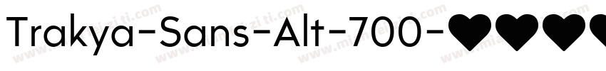 Trakya-Sans-Alt-700字体转换