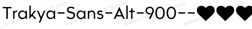 Trakya-Sans-Alt-900-字体转换