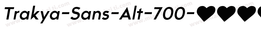 Trakya-Sans-Alt-700字体转换