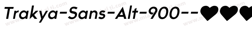 Trakya-Sans-Alt-900-字体转换