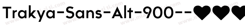 Trakya-Sans-Alt-900-字体转换