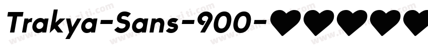 Trakya-Sans-900字体转换