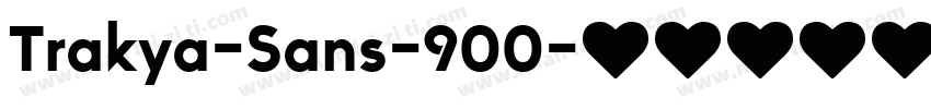 Trakya-Sans-900字体转换