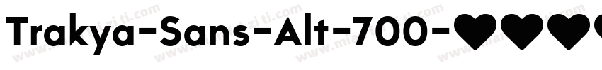 Trakya-Sans-Alt-700字体转换