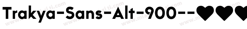 Trakya-Sans-Alt-900-字体转换