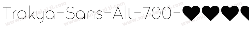Trakya-Sans-Alt-700字体转换