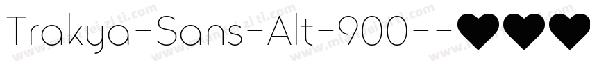 Trakya-Sans-Alt-900-字体转换
