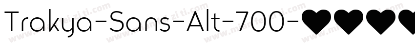 Trakya-Sans-Alt-700字体转换