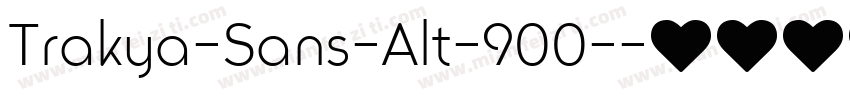Trakya-Sans-Alt-900-字体转换