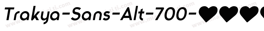 Trakya-Sans-Alt-700字体转换
