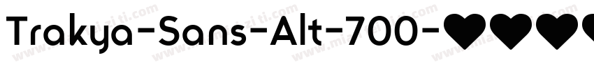Trakya-Sans-Alt-700字体转换