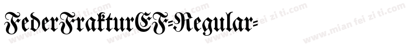 FederFrakturEF-Regular字体转换