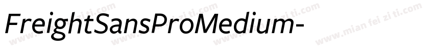 FreightSansProMedium字体转换